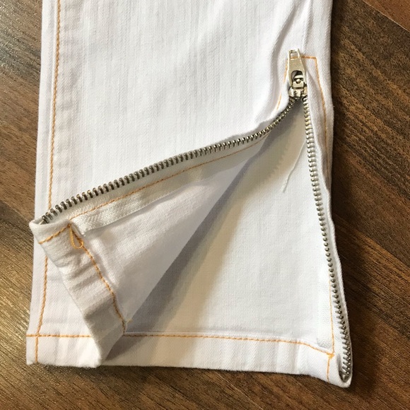 Abbey Dawn by Avril Lavigne white skinny jeans with embroidered star pockets - Picture 8 of 15